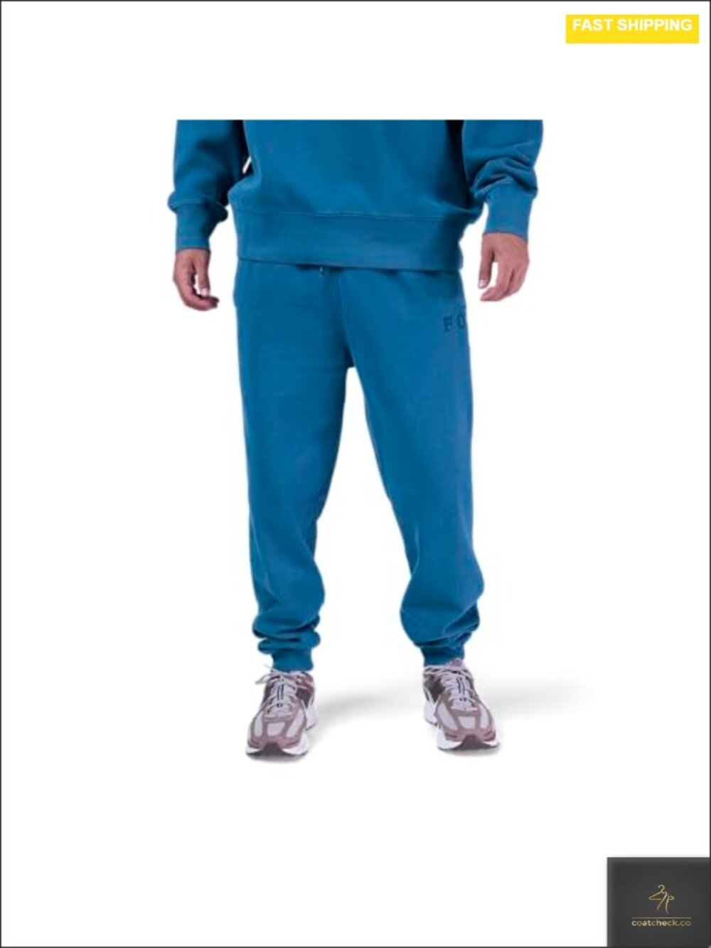 Men's Wordmark Fleece Jogger Heavyweight Cotton Blend Sweatpants